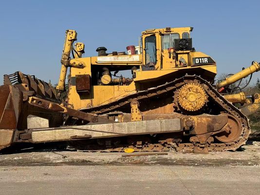 رنگ اصلی استفاده شده Caterpillar D11R بلدوزر با ریپر هیدرولیک