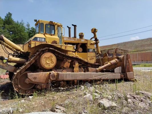 رنگ اصلی استفاده شده Caterpillar D11R بلدوزر با ریپر هیدرولیک