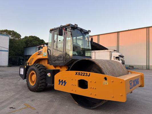 استفاده شده XCMG XS223J تک درام کمپکتور کار آسان و حالت خوب