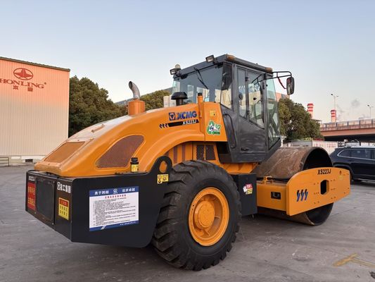 استفاده شده XCMG XS223J تک درام کمپکتور کار آسان و حالت خوب