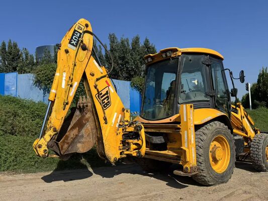رنگ اصلی JCB 3CX بارگیری کننده استفاده شده 4 چرخ